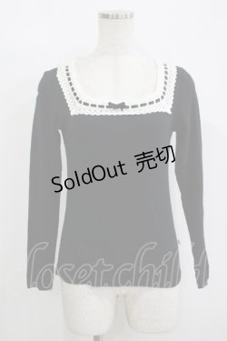 画像1: Katie / SUNDAE TREAT long tee  ブラック H-25-11-08-061-LO-TO-KB-ZH