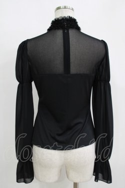 画像3: Moi-meme-Moitie / フリルハイネックカットソー 2 ブラック H-25-11-08-062-MO-TO-KB-ZH