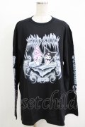 QOOZA / マイメロディ＆クロミコラボ L/S TEE  ブラック H-25-11-08-064-PU-TO-KB-ZH