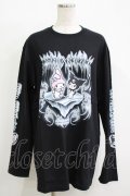 QOOZA / マイメロディ＆クロミコラボ L/S TEE  ブラック H-25-11-08-067-PU-TO-KB-ZH