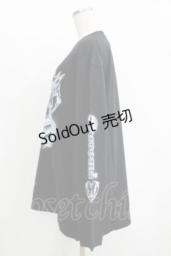 画像2: QOOZA / マイメロディ＆クロミコラボ L/S TEE  ブラック H-25-11-08-067-PU-TO-KB-ZH