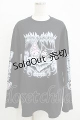 QOOZA / マイメロディ＆クロミコラボ L/S TEE  ブラック H-25-11-08-068-PU-TO-KB-ZH