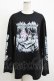 画像1: QOOZA / マイメロディ＆クロミコラボ L/S TEE  ブラック H-25-11-08-068-PU-TO-KB-ZH (1)