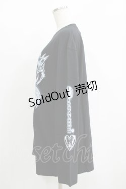 画像2: QOOZA / マイメロディ＆クロミコラボ L/S TEE  ブラック H-25-11-08-068-PU-TO-KB-ZH