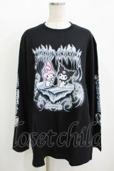 QOOZA / マイメロディ＆クロミコラボ L/S TEE  ブラック H-25-11-08-071-PU-TO-KB-ZH