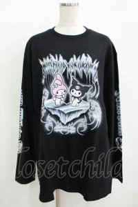 QOOZA / マイメロディ＆クロミコラボ L/S TEE  ブラック H-25-11-08-071-PU-TO-KB-ZH