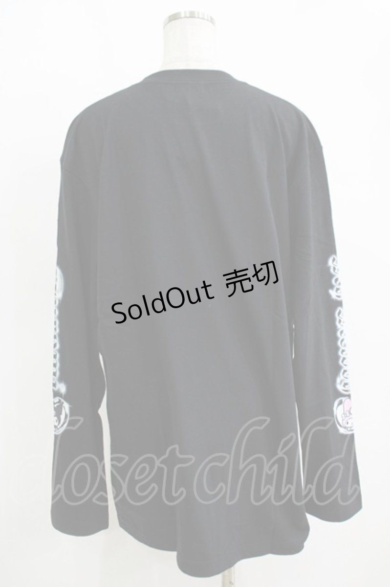 画像3: QOOZA / マイメロディ＆クロミコラボ L/S TEE  ブラック H-25-11-08-071-PU-TO-KB-ZH (3)