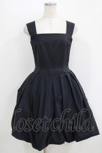 MILK / バルーンサテンドレス  ブラック H-25-11-08-008-ML-OP-KB-ZH