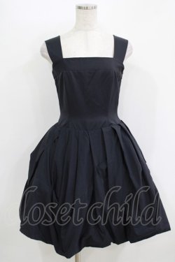 画像1: MILK / バルーンサテンドレス  ブラック H-25-11-08-008-ML-OP-KB-ZH