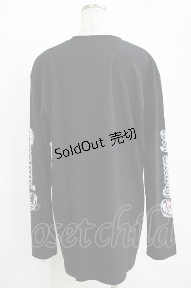 画像3: QOOZA / マイメロディ＆クロミコラボ L/S TEE  ブラック H-25-11-08-073-PU-TO-KB-ZH (3)