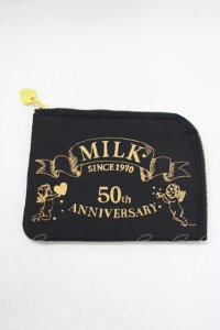 MILK / Angelティッシュポーチ  ブラック H-25-11-08-075-ML-ZA-KB-ZH