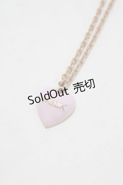 画像1: MILK / ロゴハートネックレス  ピンク H-25-11-08-076-ML-AC-KB-ZH