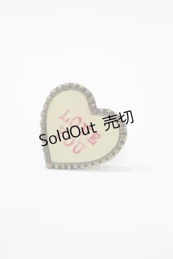 画像1: Katie / SWEET HEART ring 約10号 LOVE YOU H-25-11-08-077-LO-AC-KB-ZH