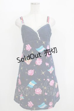 画像1: 【SALE】MILK / プリントデニムキャミワンピース  ブルーデニム H-25-11-08-010-ML-OP-KB-ZT383