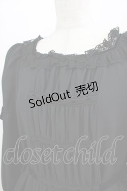 画像4: Moi-meme-Moitie / 別珍リボンロングワンピース 9 ブラック×ブラックリボン H-25-11-08-001-MO-OP-KB-ZH