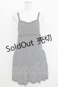 ALGONQUINS / ドットティアードキャミワンピース  ブラック H-25-11-08-012-AL-OP-KB-ZH