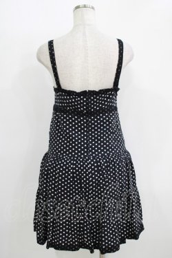 画像3: ALGONQUINS / ドットティアードキャミワンピース  ブラック H-25-11-08-012-AL-OP-KB-ZH