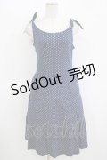 MILK / ドットティアードカットワンピース  ネイビー H-25-11-08-013-ML-OP-KB-ZH