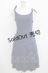 MILK / ドットティアードカットワンピース  ネイビー H-25-11-08-013-ML-OP-KB-ZH
