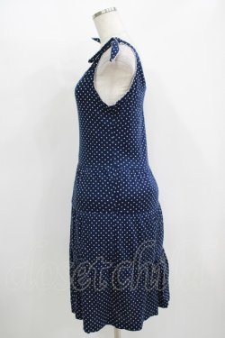 画像2: MILK / ドットティアードカットワンピース  ネイビー H-25-11-08-013-ML-OP-KB-ZH
