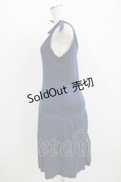 画像2: MILK / ドットティアードカットワンピース  ネイビー H-25-11-08-013-ML-OP-KB-ZH