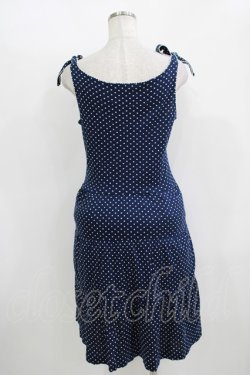 画像3: MILK / ドットティアードカットワンピース  ネイビー H-25-11-08-013-ML-OP-KB-ZH
