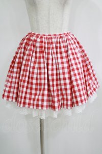Katie / AMERICAN PIE panier skirt  レッド H-25-11-08-015-LO-SK-KB-ZT369