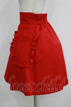 画像2: Katie / CAFE CHIC high waist skirt  レッド H-25-11-08-016-LO-SK-KB-ZH