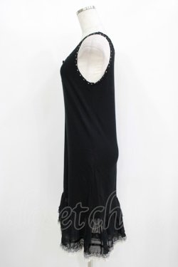 画像2: MILK / 裾フリルノースリーブワンピース  ブラック H-25-11-08-017-ML-OP-KB-ZH