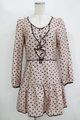 MILK / マ・シェリワンピース  ピンクベージュ H-25-11-08-018-ML-OP-KB-ZH