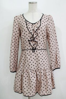 画像1: MILK / マ・シェリワンピース  ピンクベージュ H-25-11-08-018-ML-OP-KB-ZH