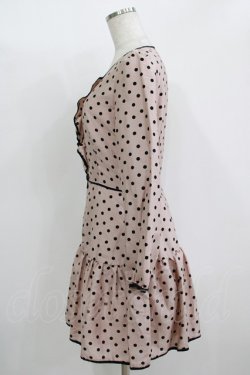 画像2: MILK / マ・シェリワンピース  ピンクベージュ H-25-11-08-018-ML-OP-KB-ZH