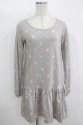 MILK / UTコラボドットワンピース  グレー H-25-11-08-019-ML-OP-KB-ZH