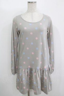 画像1: MILK / UTコラボドットワンピース  グレー H-25-11-08-019-ML-OP-KB-ZH