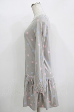 画像2: MILK / UTコラボドットワンピース  グレー H-25-11-08-019-ML-OP-KB-ZH
