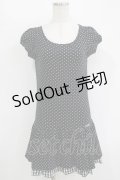 MILK / ドットギンガムワンピース  黒 H-25-11-08-020-ML-OP-KB-ZH
