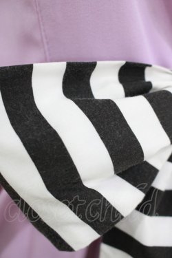 画像4: Dangerous nude / ストライプバッスルジャンパースカート  ラベンダー H-25-11-08-002-PU-OP-KB-ZH