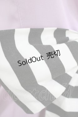 画像4: Dangerous nude / ストライプバッスルジャンパースカート  ラベンダー H-25-11-08-002-PU-OP-KB-ZH