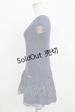画像2: 【SALE】MILK / ドットギンガムワンピース  ネイビー H-25-11-08-021-ML-OP-KB-ZT483