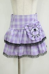 QOOZA / Kuromi mini skirt  ラベンダー H-25-11-08-023-PU-SK-KB-ZH