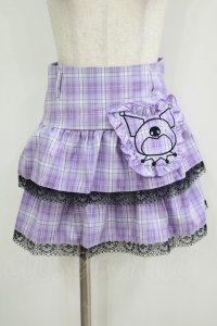 QOOZA / Kuromi mini skirt  ラベンダー H-25-11-08-023-PU-SK-KB-ZH