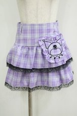 画像1: QOOZA / Kuromi mini skirt  ラベンダー H-25-11-08-023-PU-SK-KB-ZH (1)