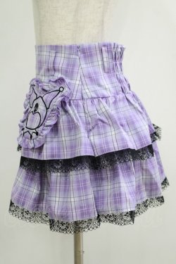 画像2: QOOZA / Kuromi mini skirt  ラベンダー H-25-11-08-023-PU-SK-KB-ZH