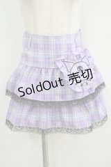 QOOZA / Kuromi mini skirt  ラベンダー H-25-11-08-024-PU-SK-KB-ZH