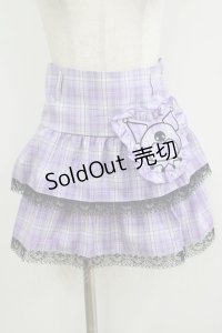 QOOZA / Kuromi mini skirt  ラベンダー H-25-11-08-024-PU-SK-KB-ZH