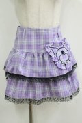 QOOZA / Kuromi mini skirt  ラベンダー H-25-11-08-025-PU-SK-KB-ZH