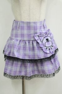 QOOZA / Kuromi mini skirt  ラベンダー H-25-11-08-025-PU-SK-KB-ZH