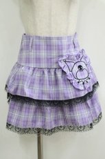 画像1: QOOZA / Kuromi mini skirt  ラベンダー H-25-11-08-025-PU-SK-KB-ZH (1)