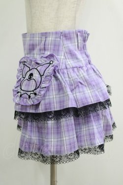 画像2: QOOZA / Kuromi mini skirt  ラベンダー H-25-11-08-025-PU-SK-KB-ZH