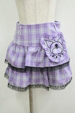 画像1: QOOZA / Kuromi mini skirt  ラベンダー H-25-11-09-1029-PU-SK-KB-ZH